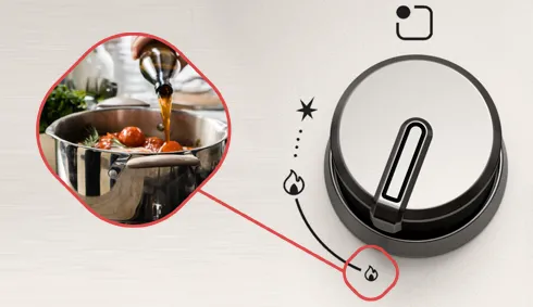 Фиксированное положение малого пламени