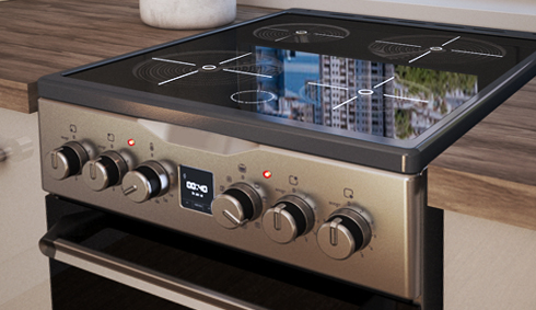 Эмалированное покрытие варочной панели